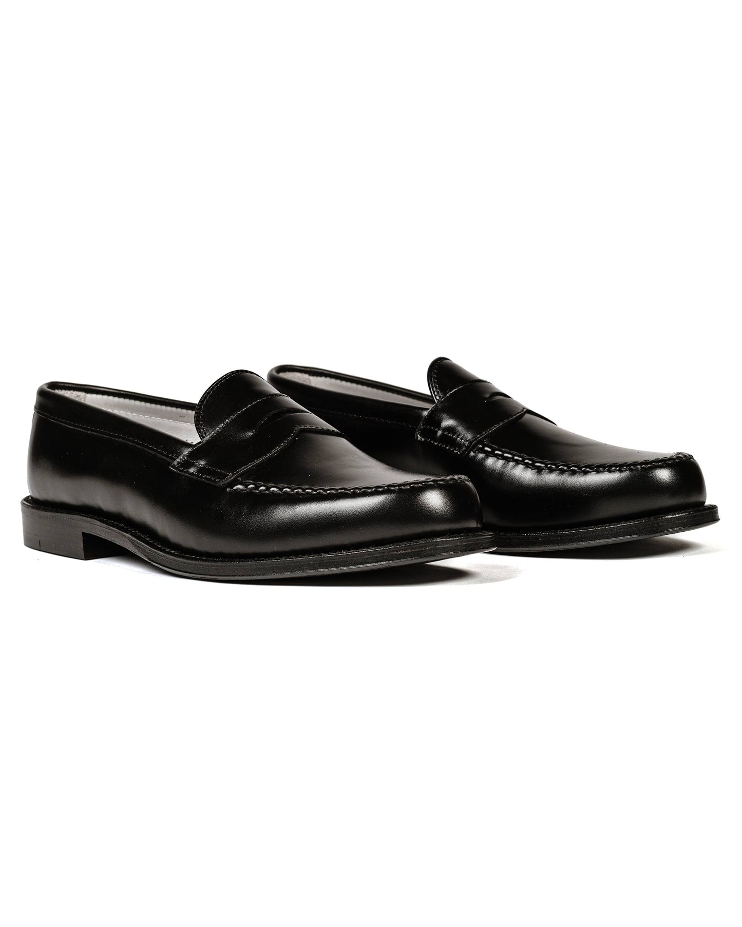 Alden Leisure Handsewn Black Calfskin 981 Side