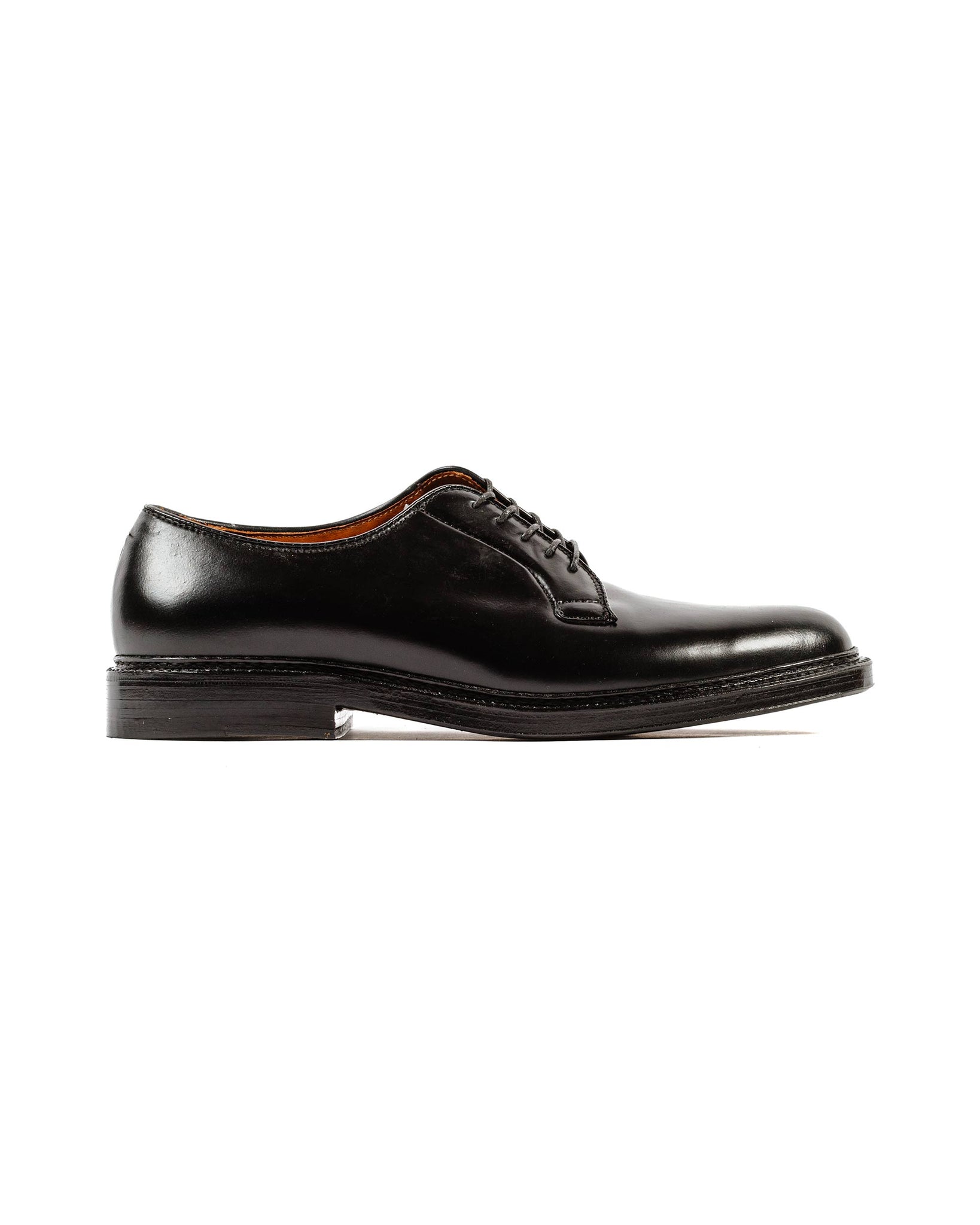 Alden Plain Toe Blucher Black Shell Cordovan 9901