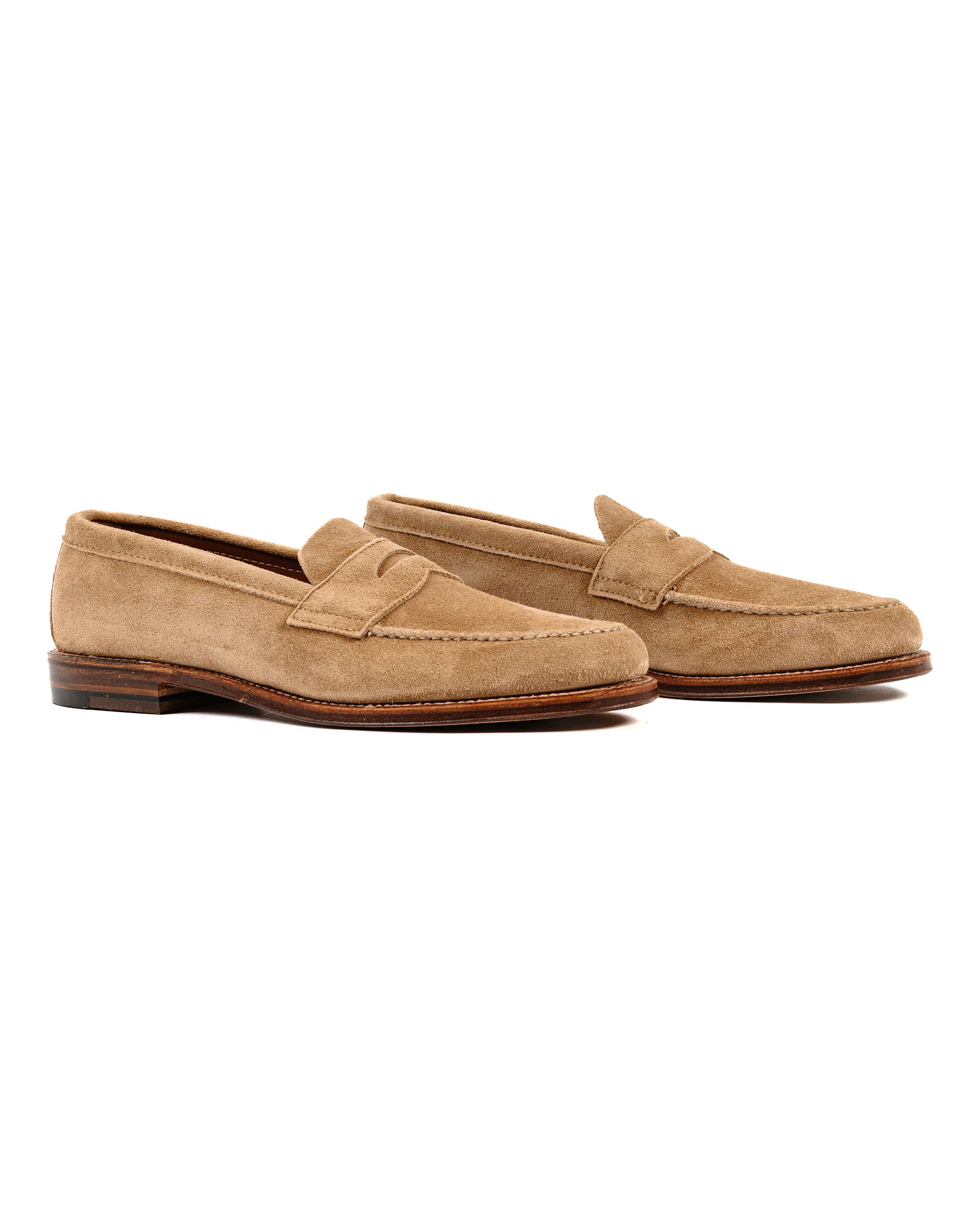 Alden Unlined Leisure Handsewn Tan Suede 6244F Side