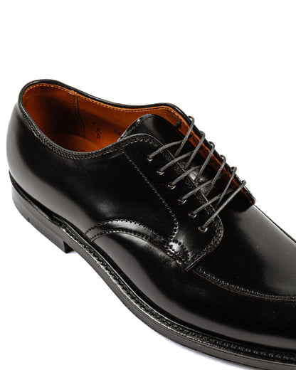 Alden V Tip Blucher Black Shell Cordovan G2601 Close