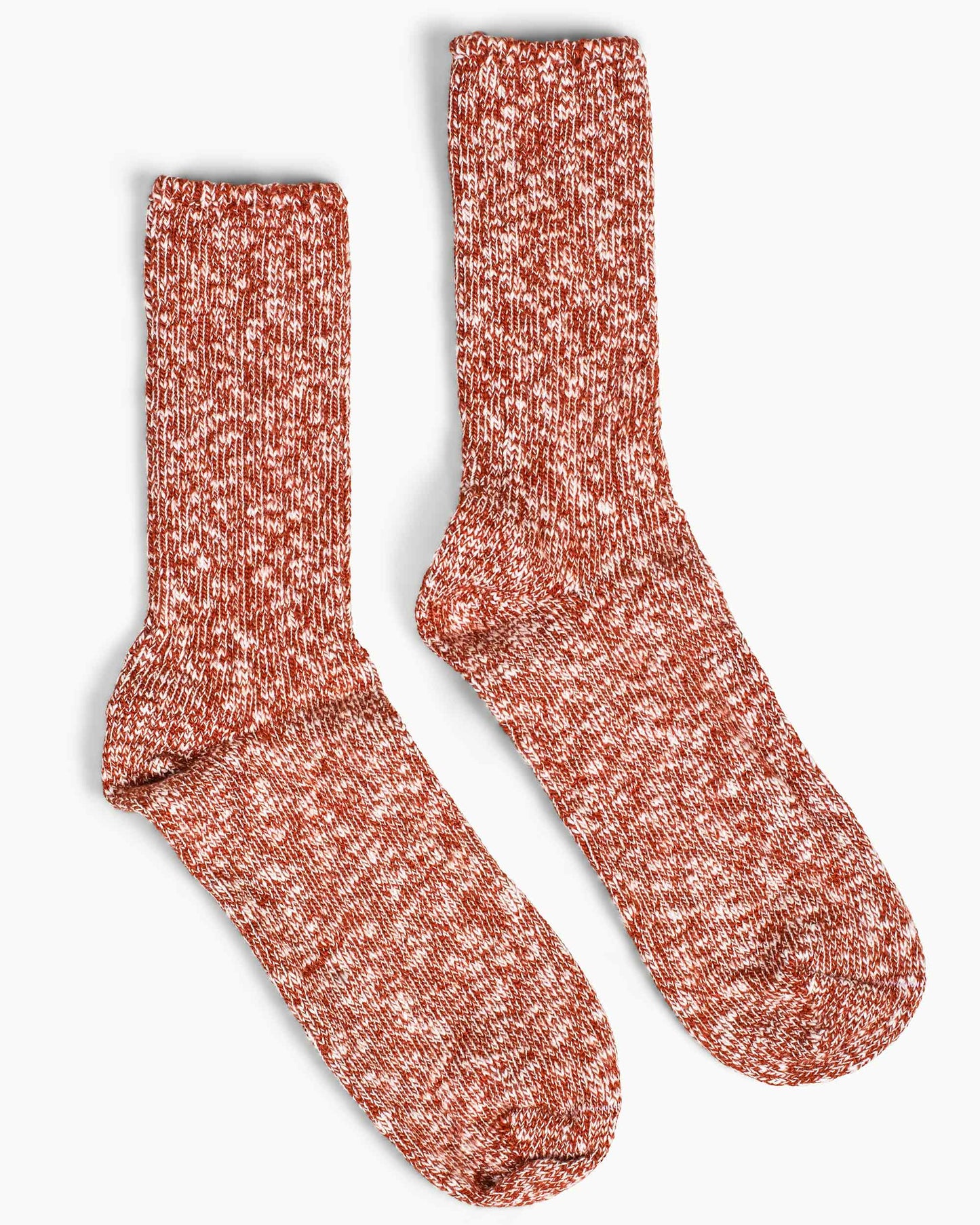 American Trench Wool Slub Crew Sock Cinnamon Details