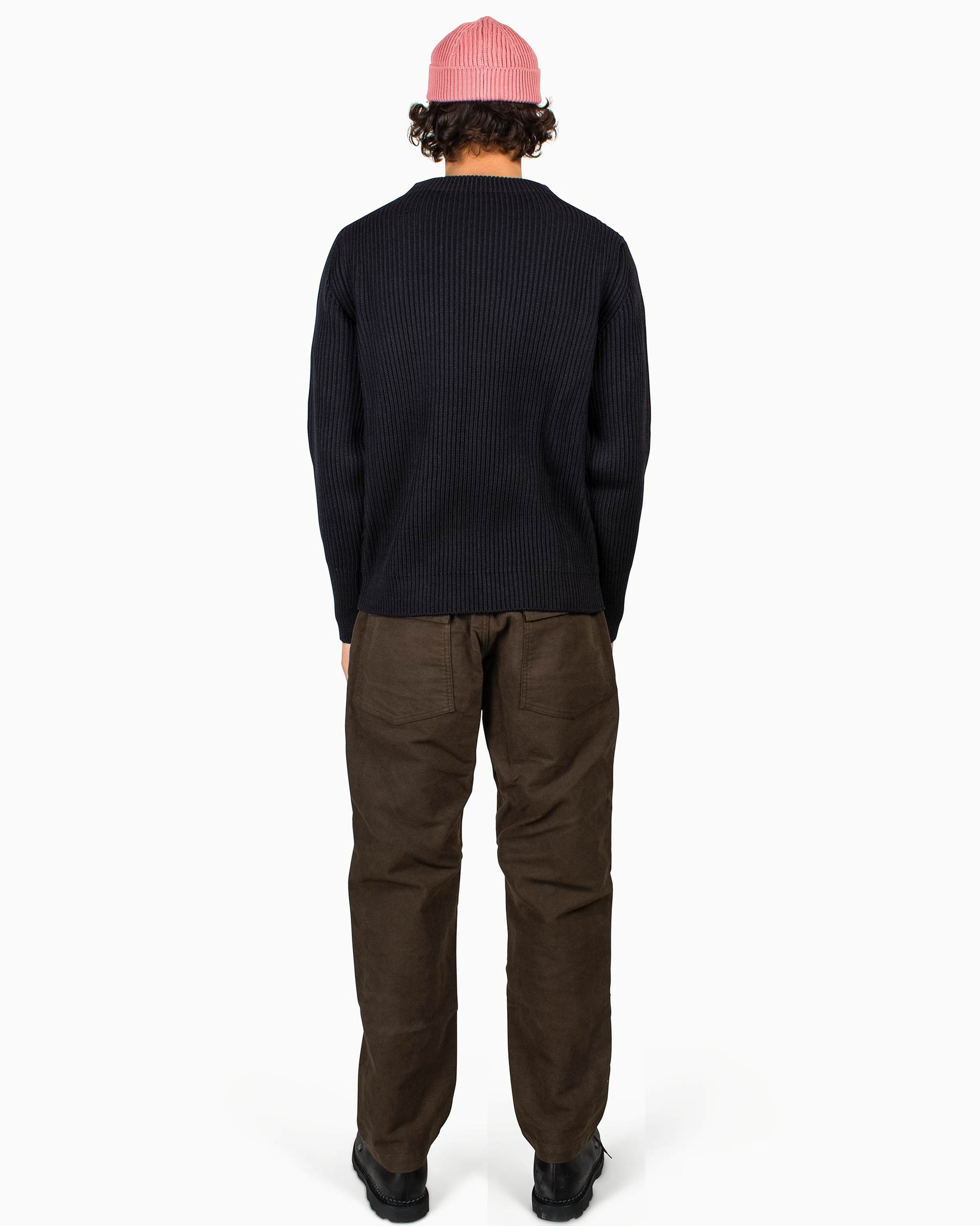 Andersen-Andersen Navy Crewneck Black Back