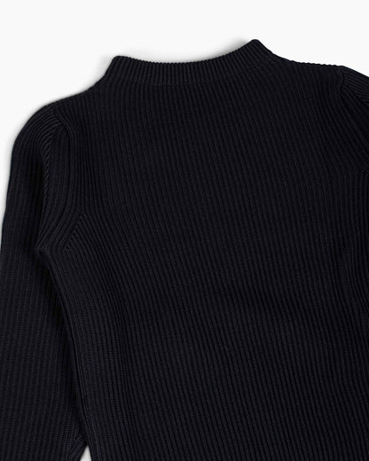 Andersen-Andersen Navy Crewneck Black Details