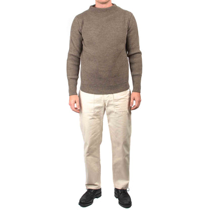 Andersen-Andersen Navy Crewneck Natural Taupe Model