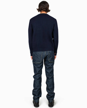 Andersen-Andersen Navy Crewneck Navy Blue