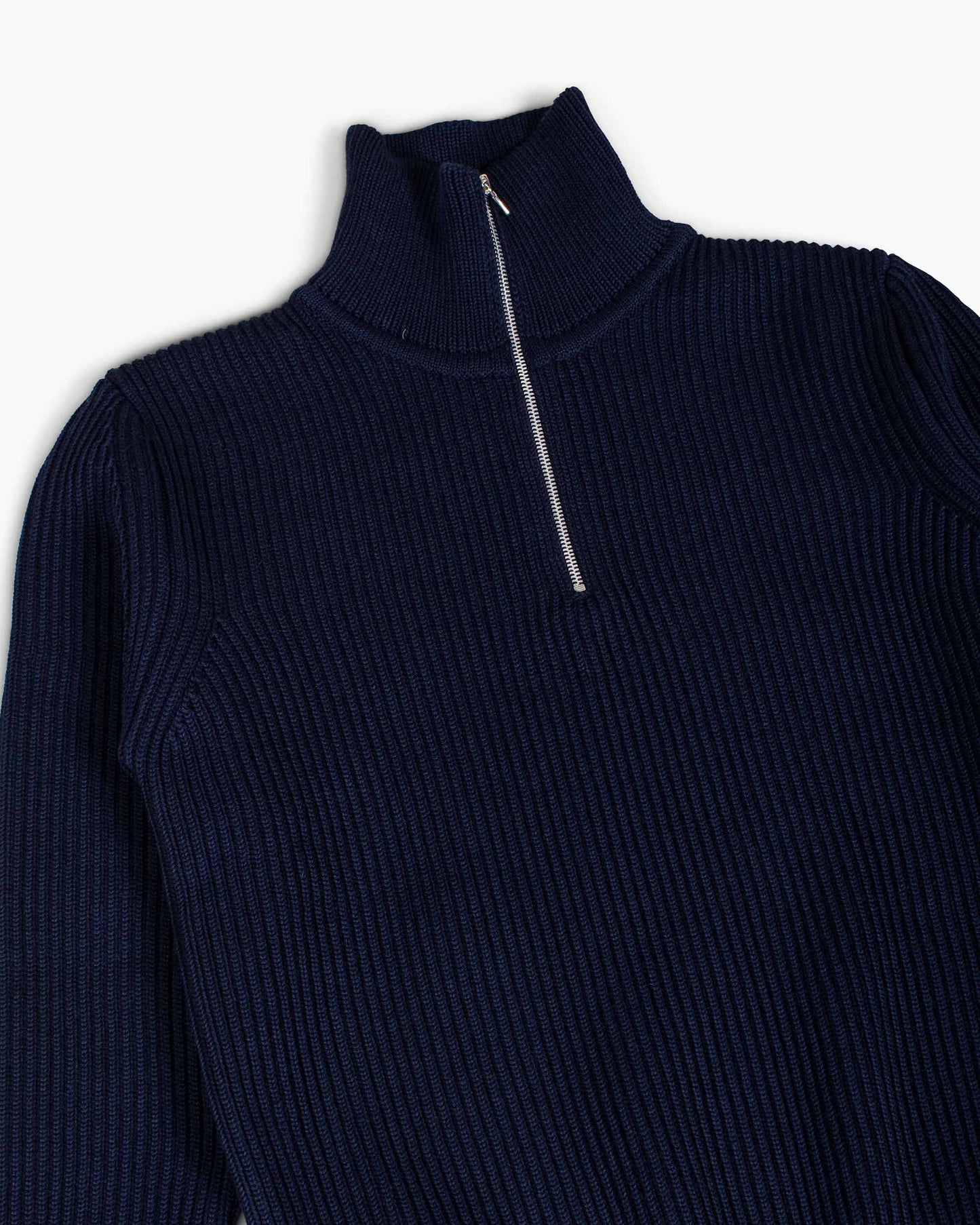 Andersen-Andersen Navy Half-Zip Navy Blue Details