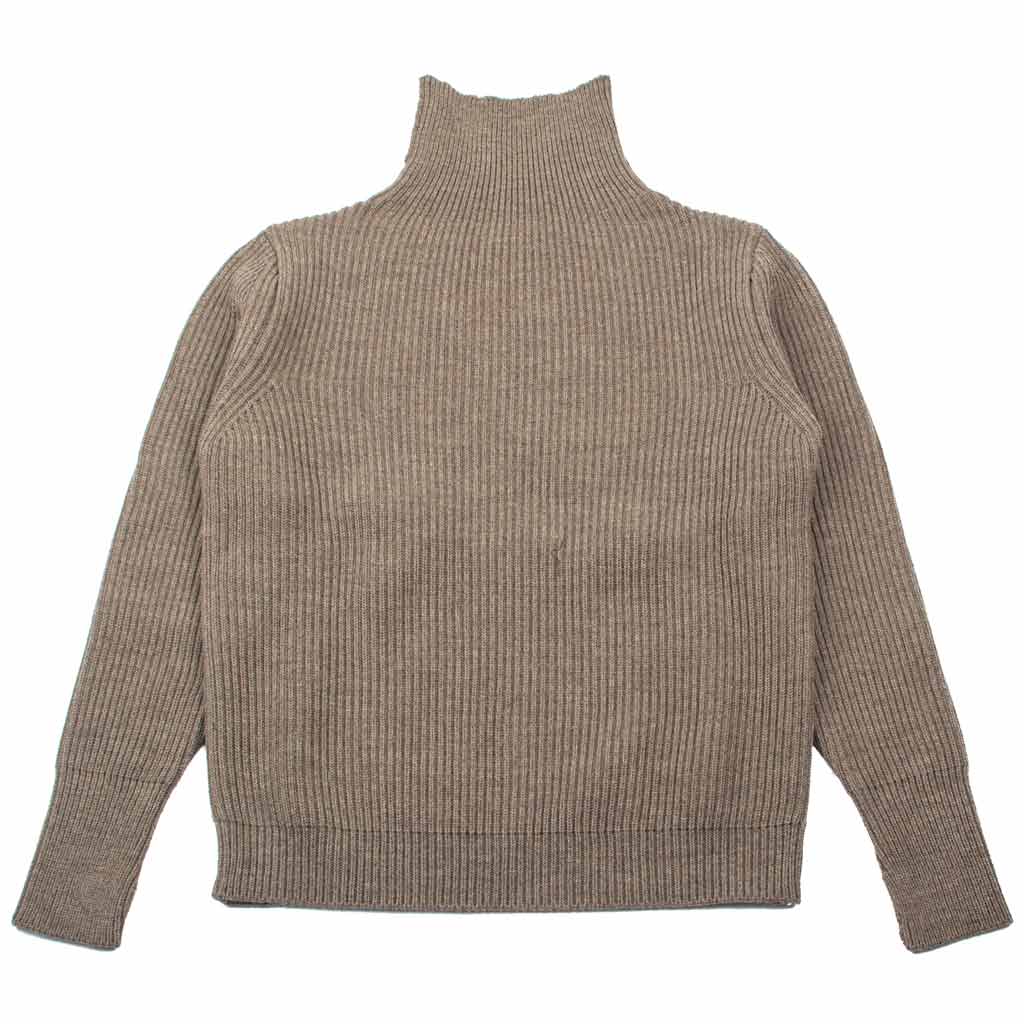 Andersen-Andersen Navy Turtleneck Natural Taupe