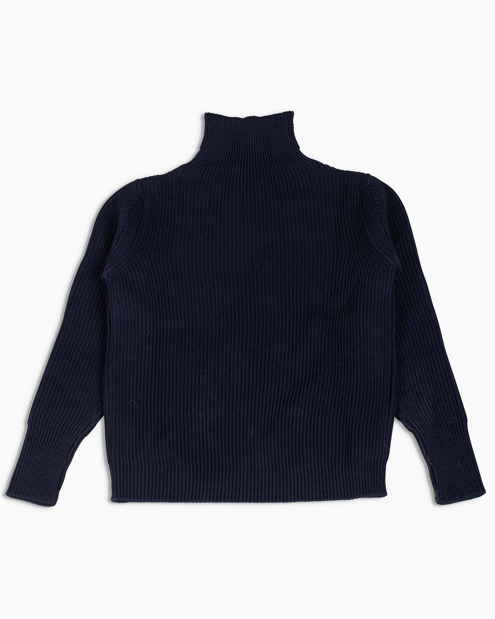 Navy 2025 turtleneck sweater