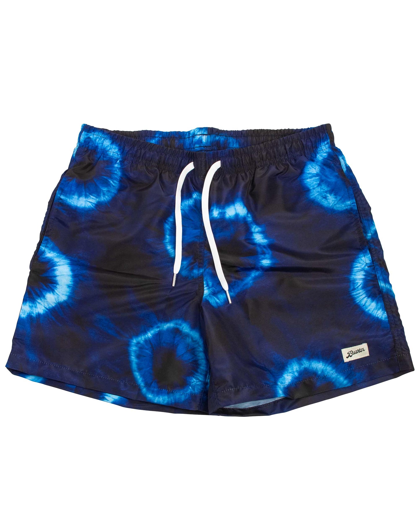 Bather Indigo Ne-Maki Shibori Swim Trunk