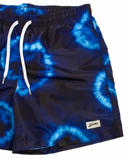 Bather Indigo Ne-Maki Shibori Swim Trunk Details