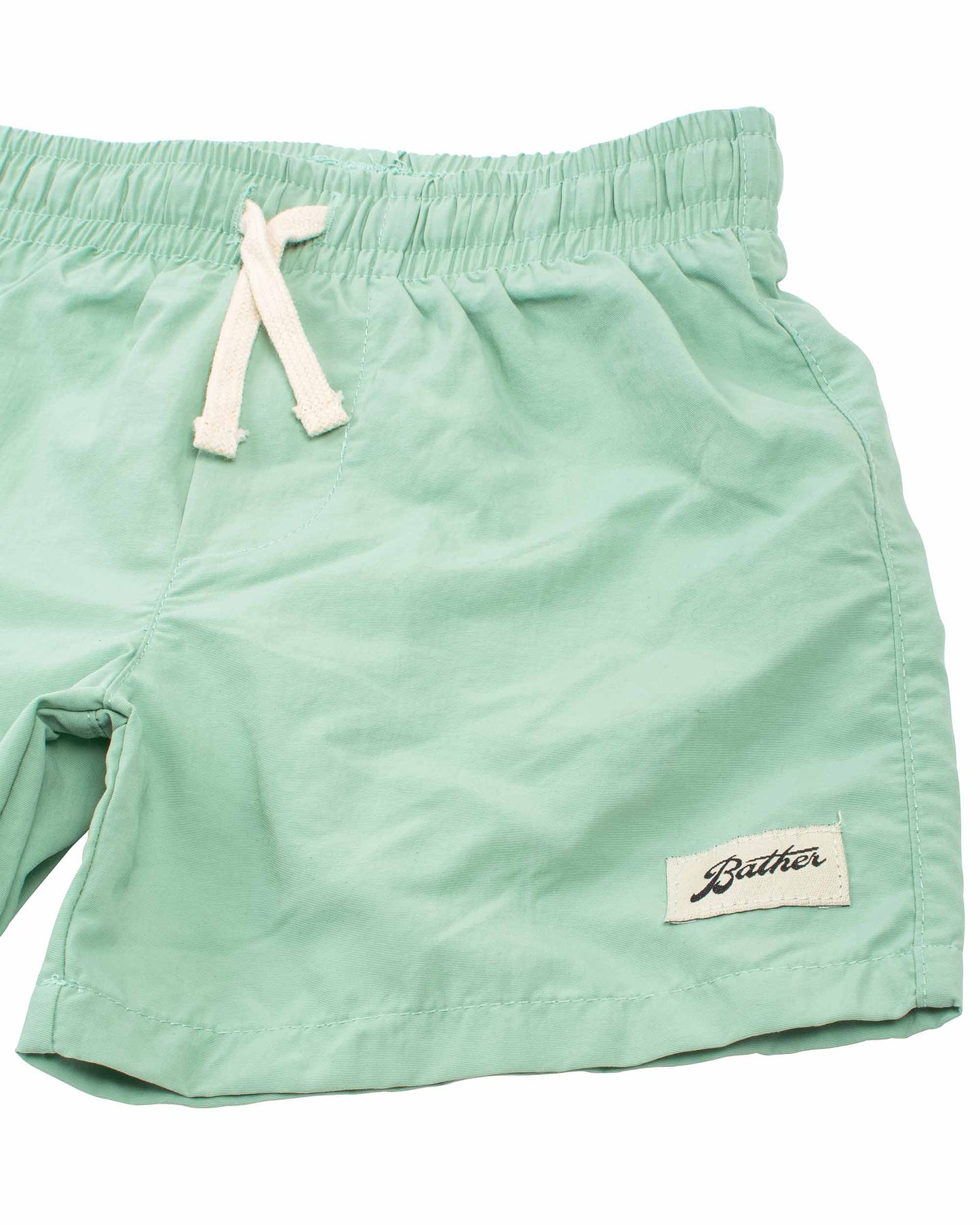 Bather Kids' Solid Swim Trunk Seafoam Details