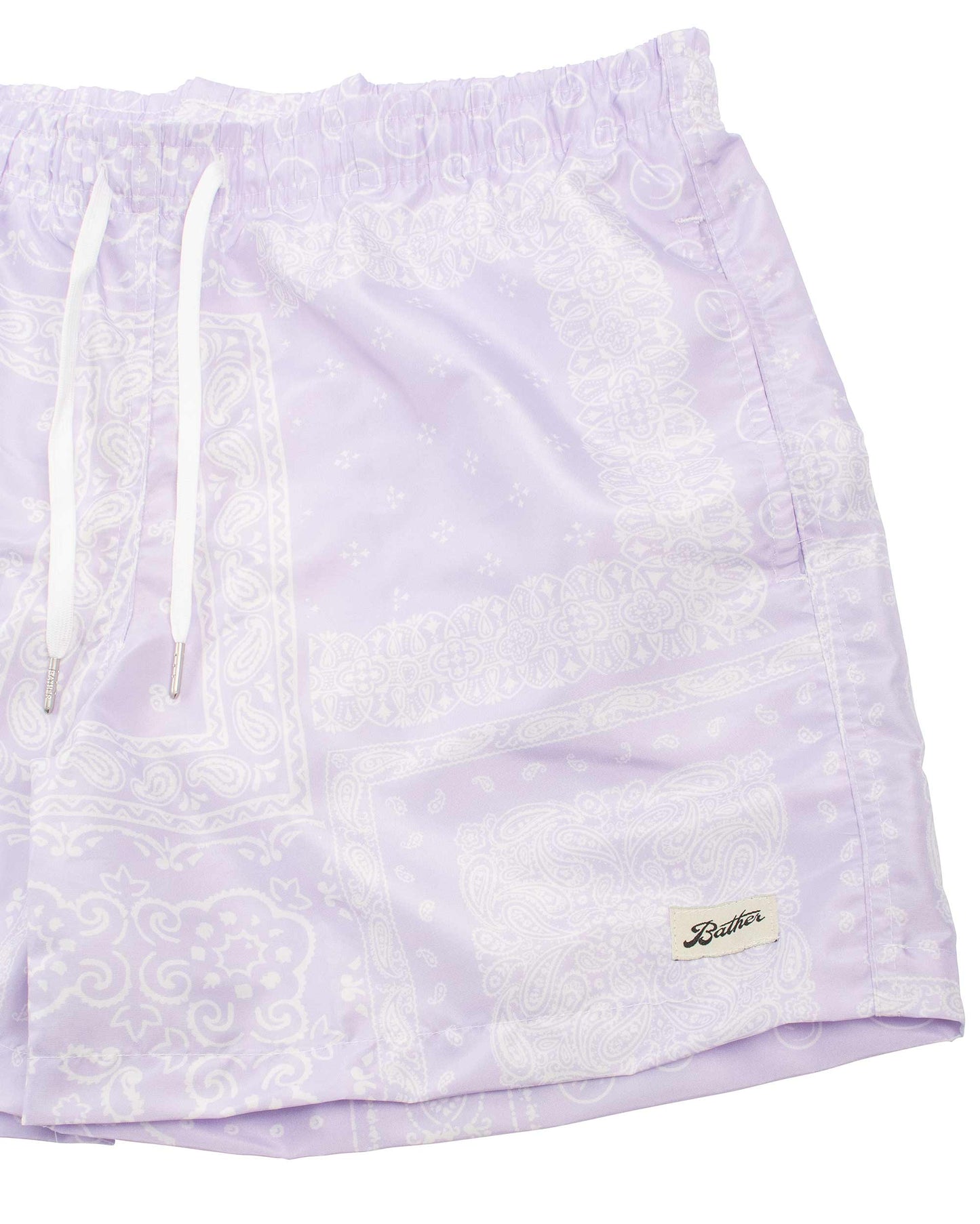 Bather Lilac Bandana Swim Trunk Details