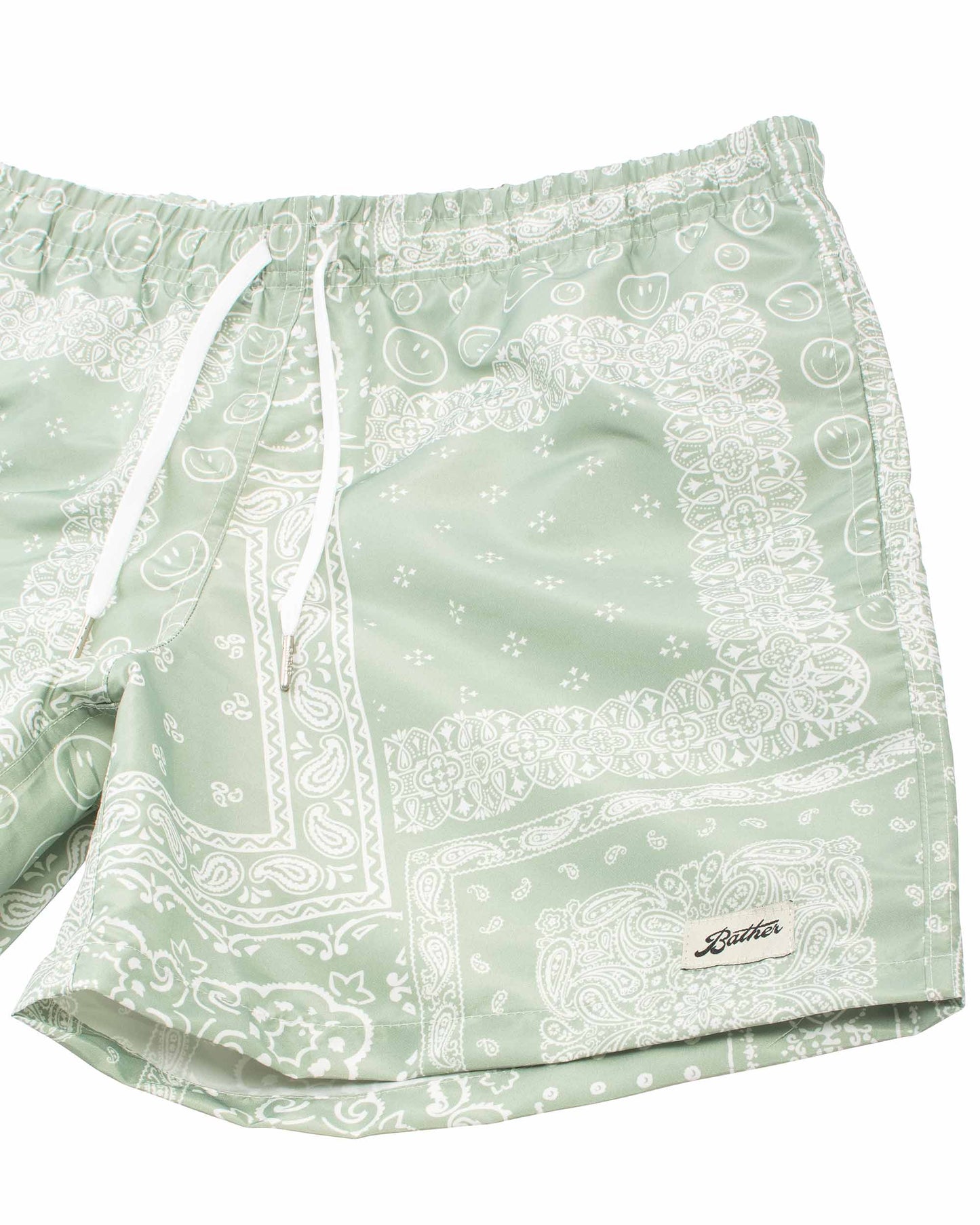 Bather Sage Bandana Swim Trunk Details