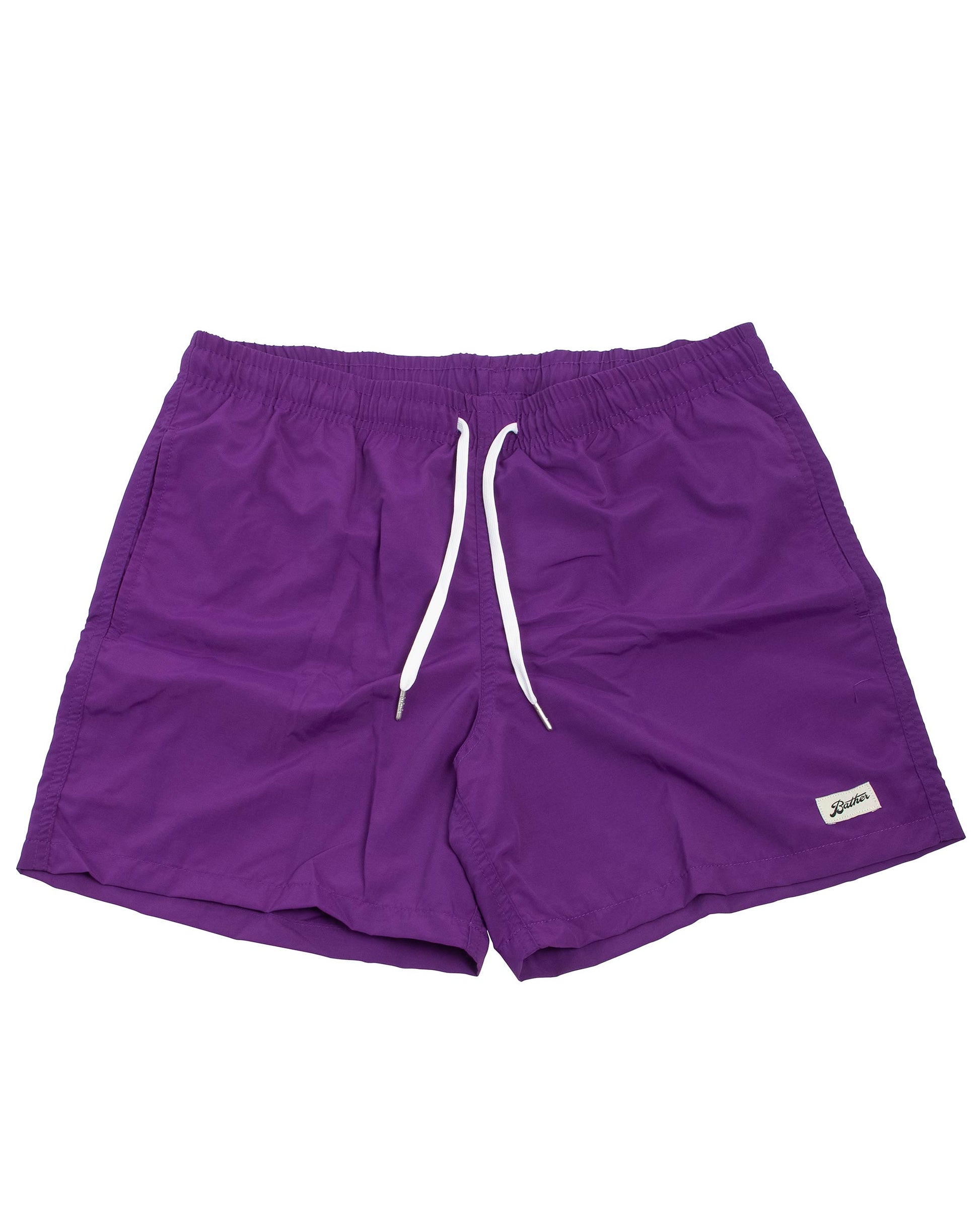 Bather Solid Purple Swim Trunk