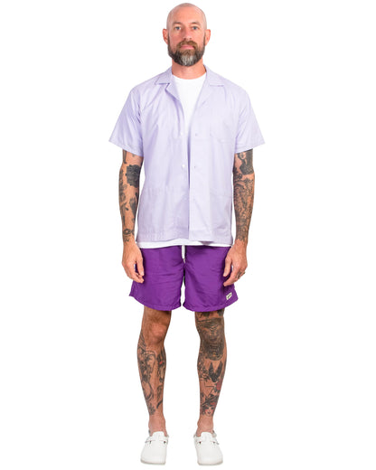 Bather Solid Purple Swim Trunk Model