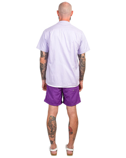 Bather Solid Purple Swim Trunk Back