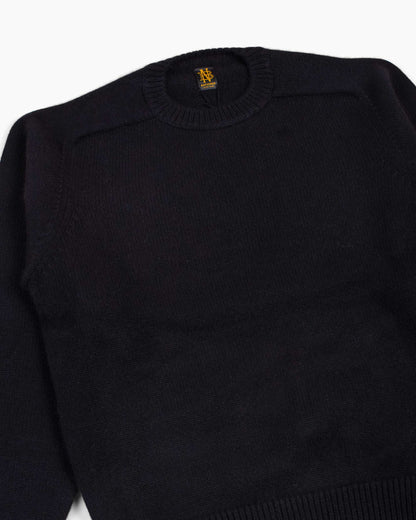 Batoner Heavy Weight Cashmere Crew Black Details