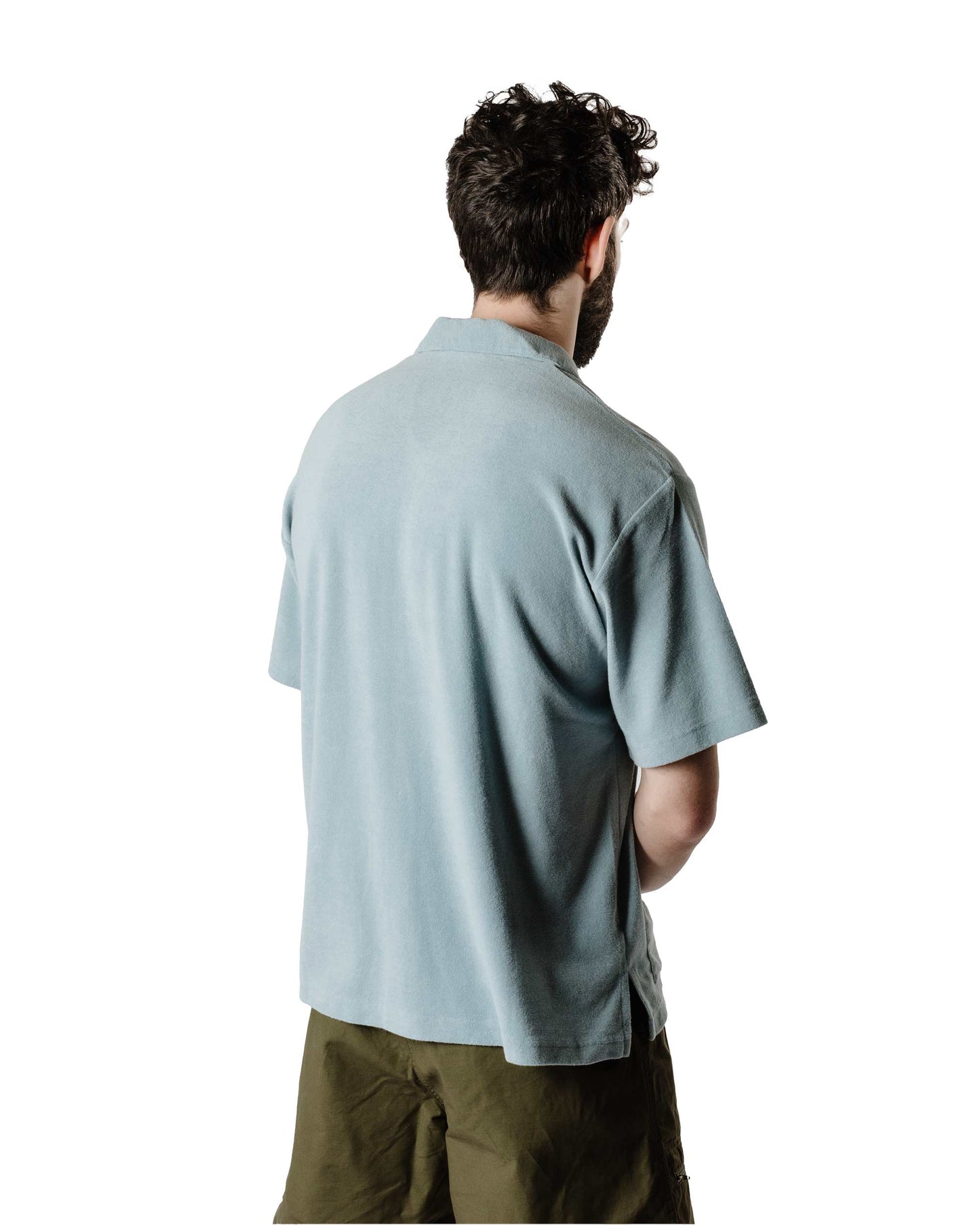 Battenwear Lounge Shirt Powder Blue Back