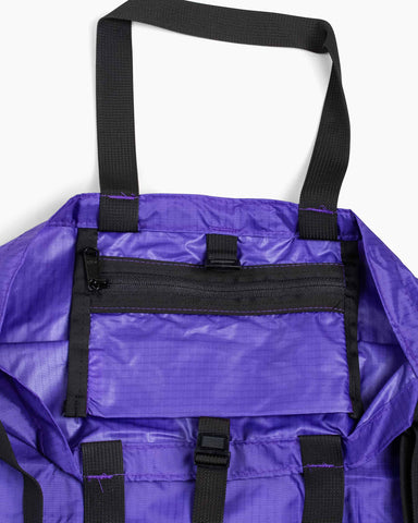 Battenwear Packable Tote Purple/Black Front