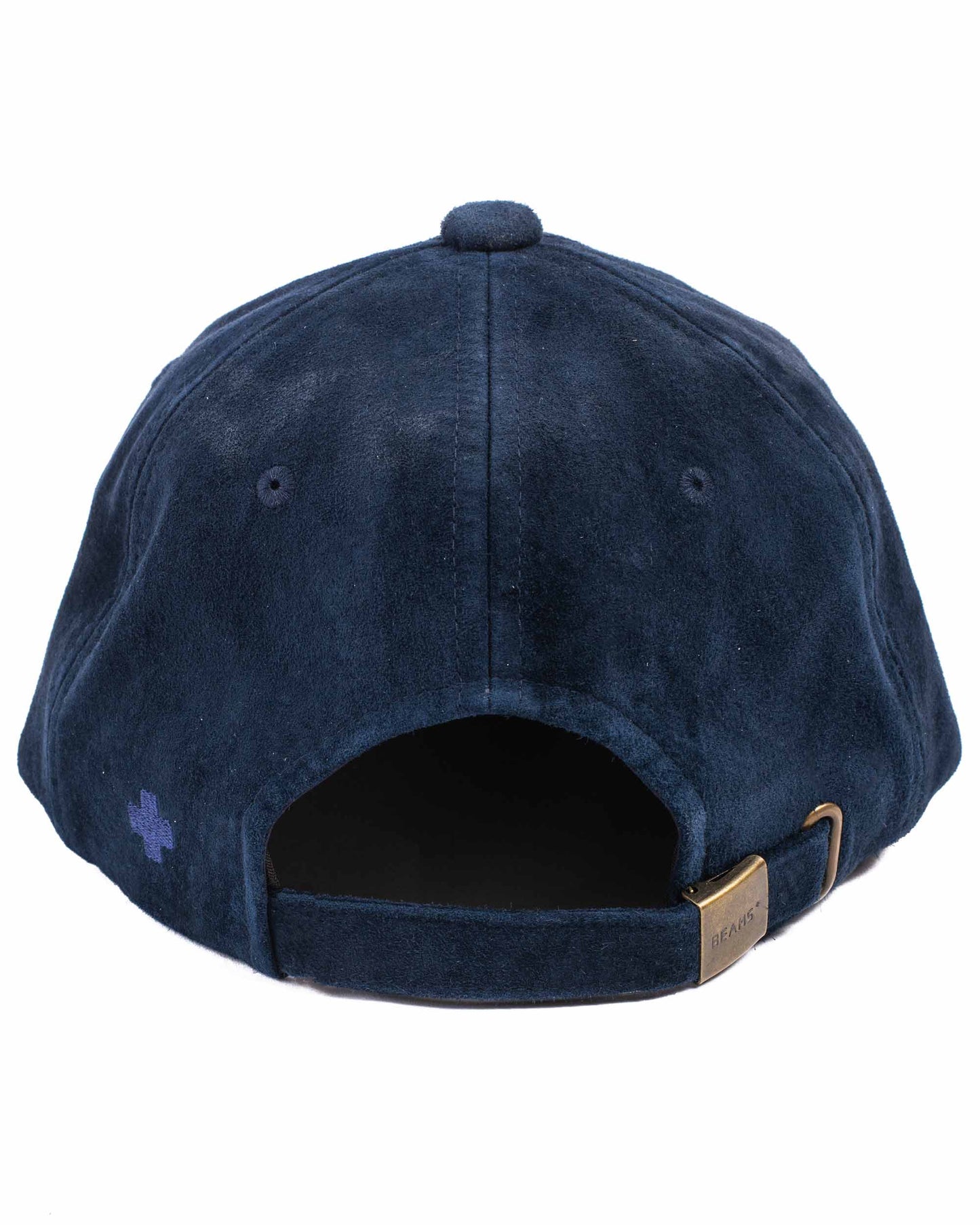 Beams Plus 6Panel Suede Navy Detail