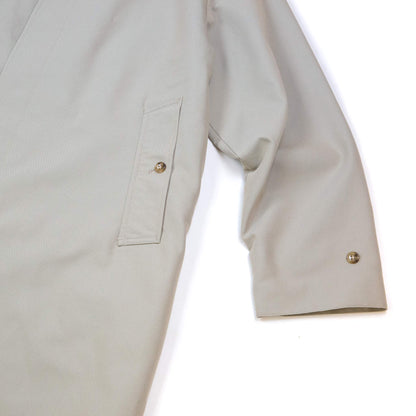 Beams Plus Balmacaan Collar Coat Tetoron/Cotton Gabardine Beige