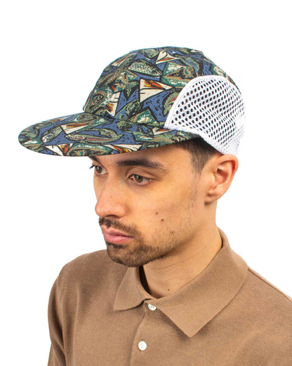 Beams Plus Fishing Mesh Cap Print Fish Model