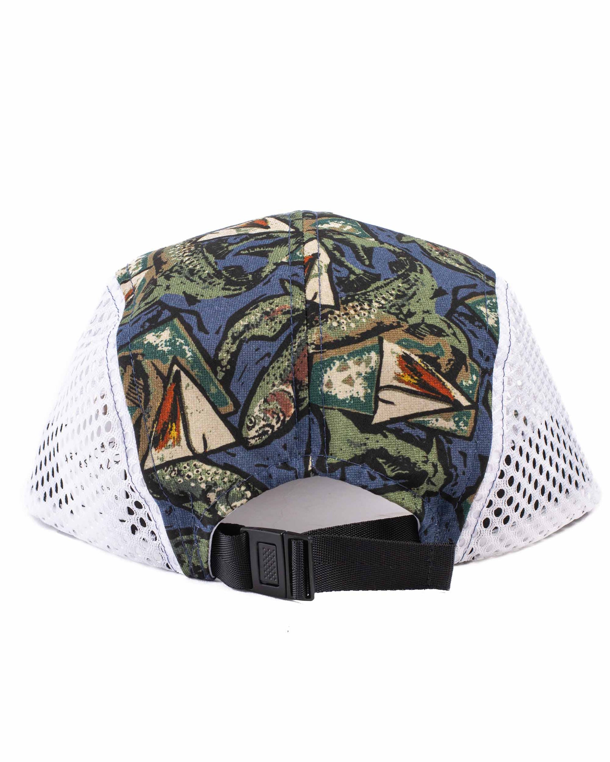 Beams Plus Fishing Mesh Cap Print Fish Detail