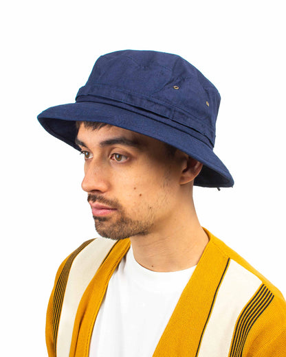 Beams Plus Jungle Hat Rip-Stop Indigo Model