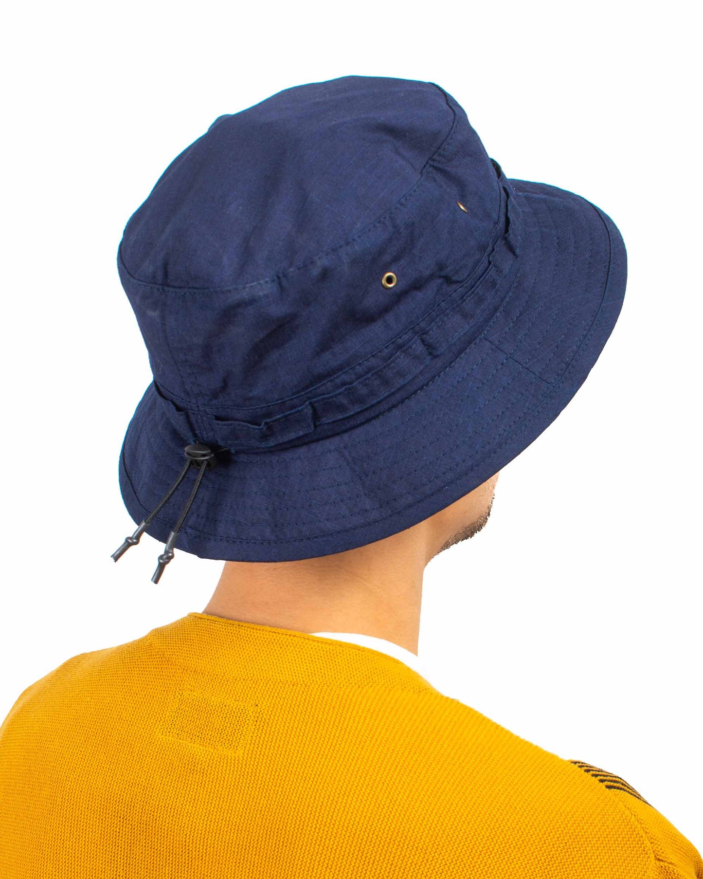 Beams Plus Jungle Hat Rip-Stop Indigo Back