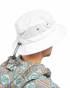 Beams Plus Jungle Hat Rip-Stop White Back