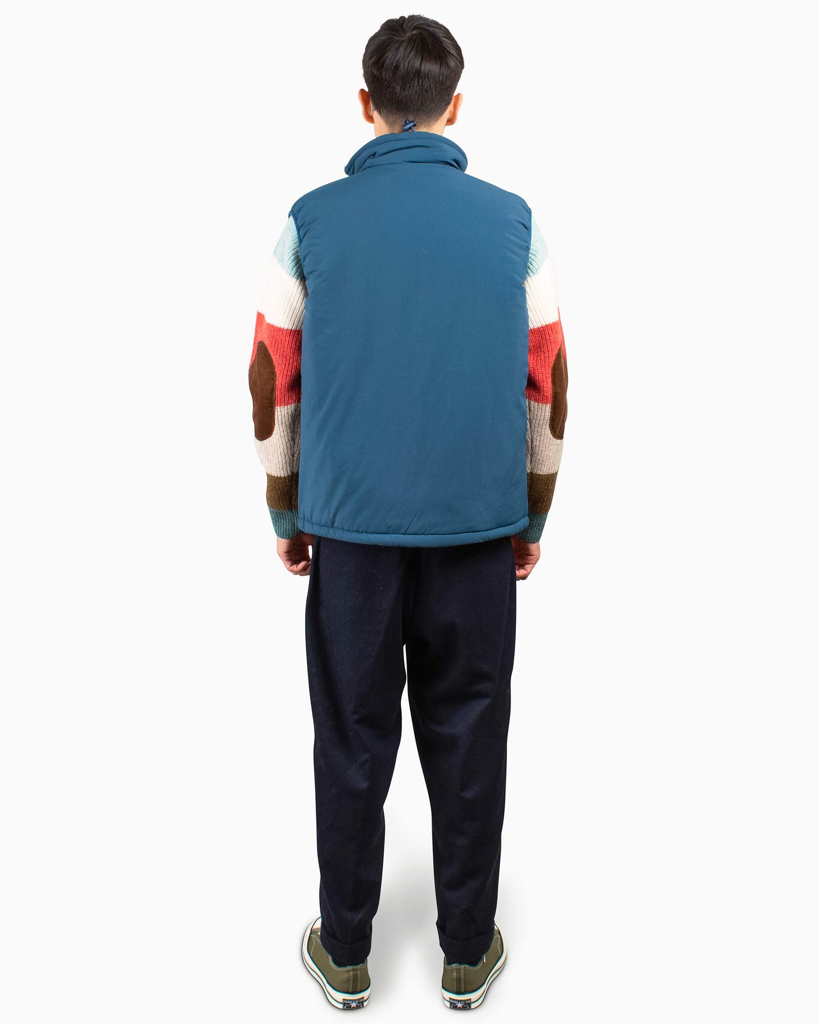 Beams Plus MIL Puff Vest CORDURA® Nylon Blue Back