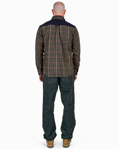 Carhartt W.I.P. Asher Check Shirt Seaweed/Dark Navy Back