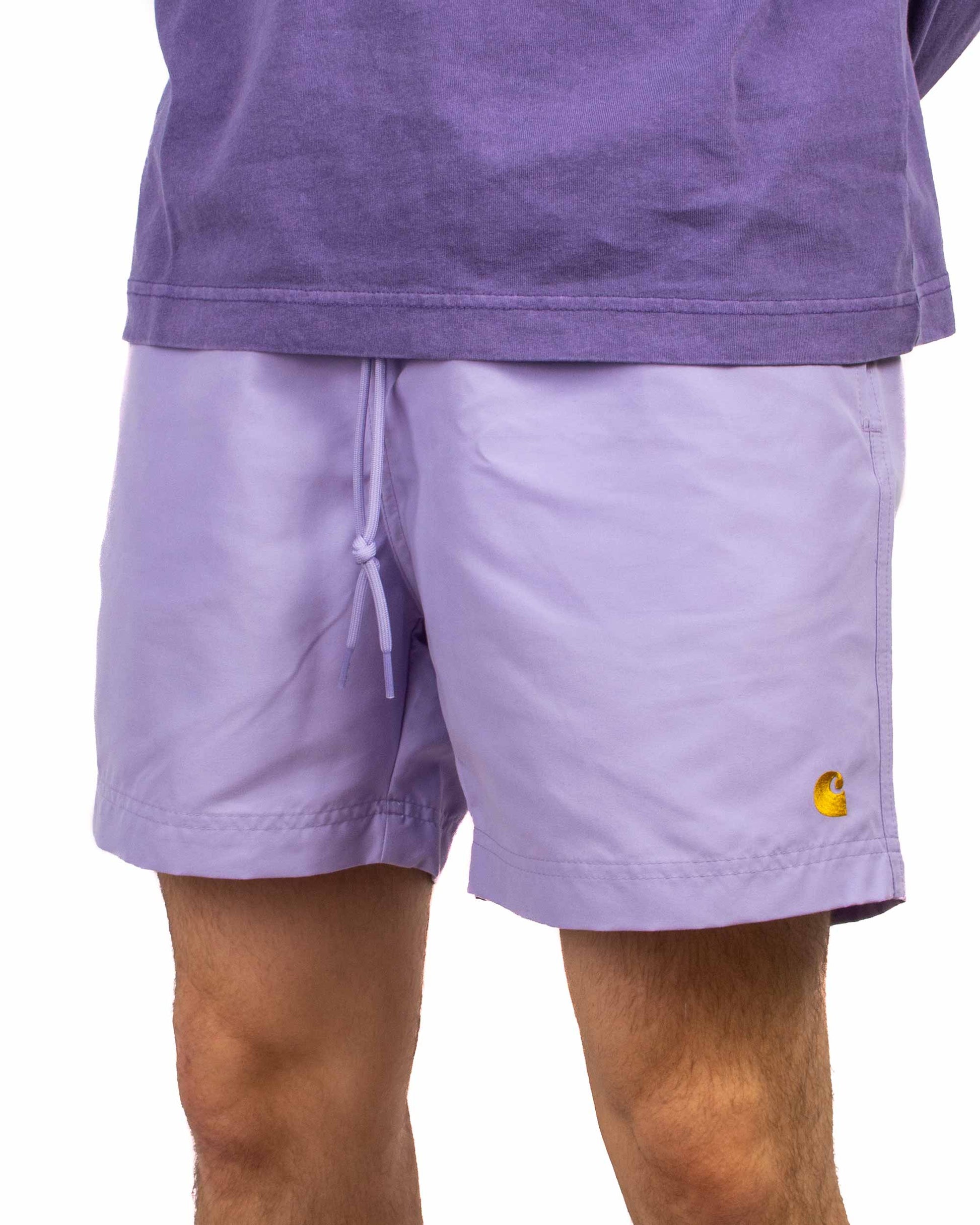 Carhartt W.I.P. Chase Swim Trunk Soft Lavender Close