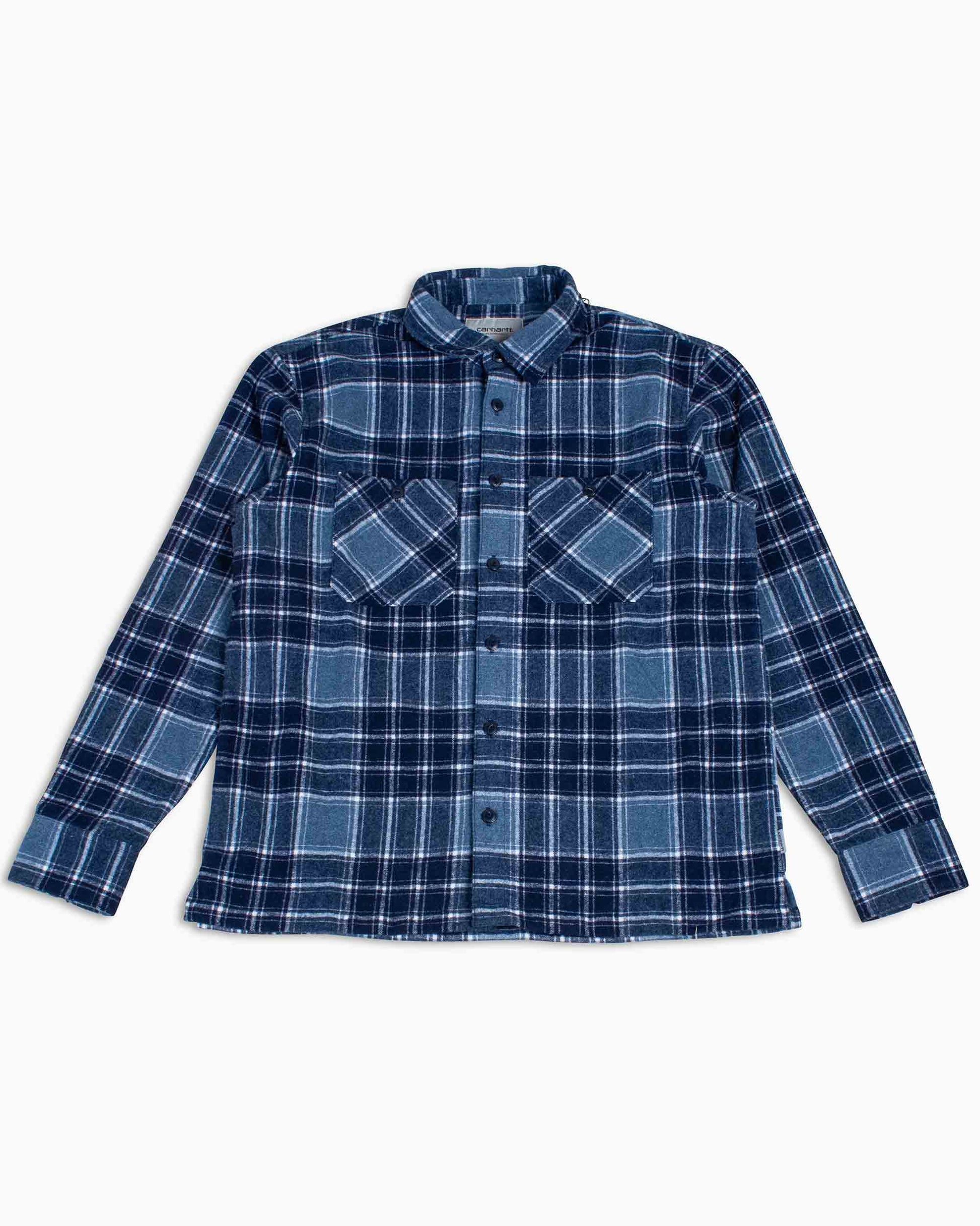 Carhartt W.I.P. Jared Check Shirt Storm Blue