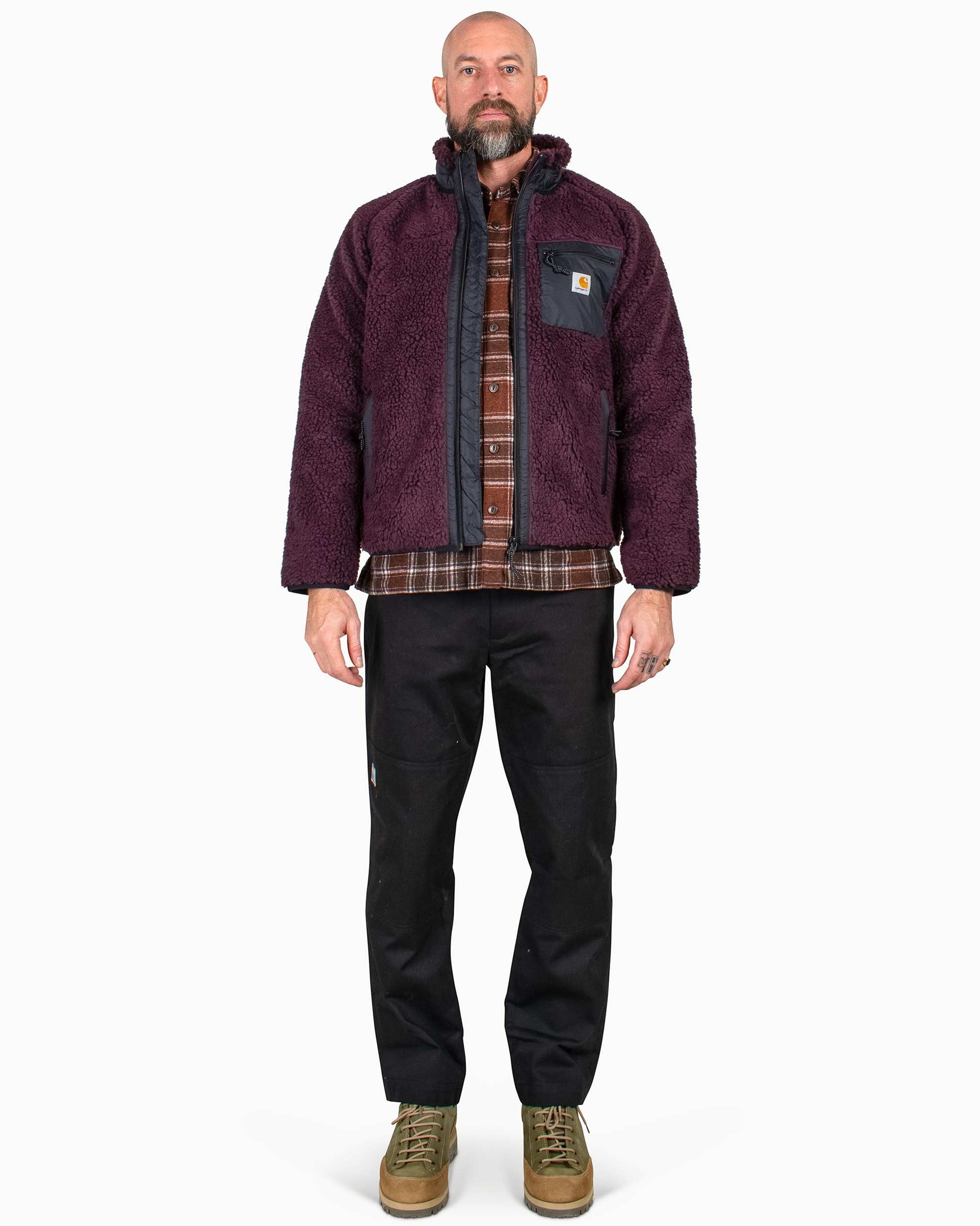 Carhartt W.I.P. Prentis Liner Dark Plum Model