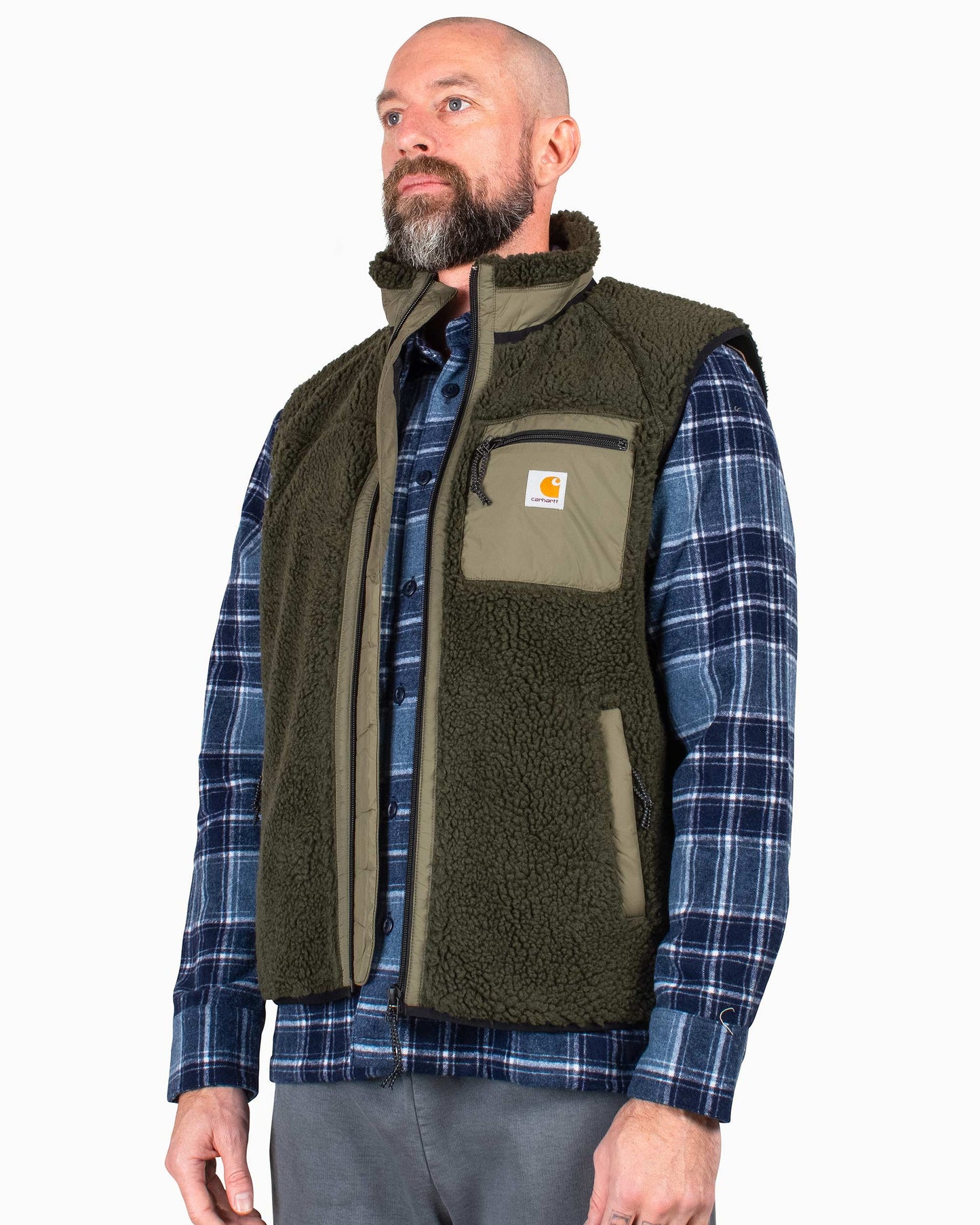 Carhartt W.I.P. Prentis Vest Liner Cypress/Seaweed Close