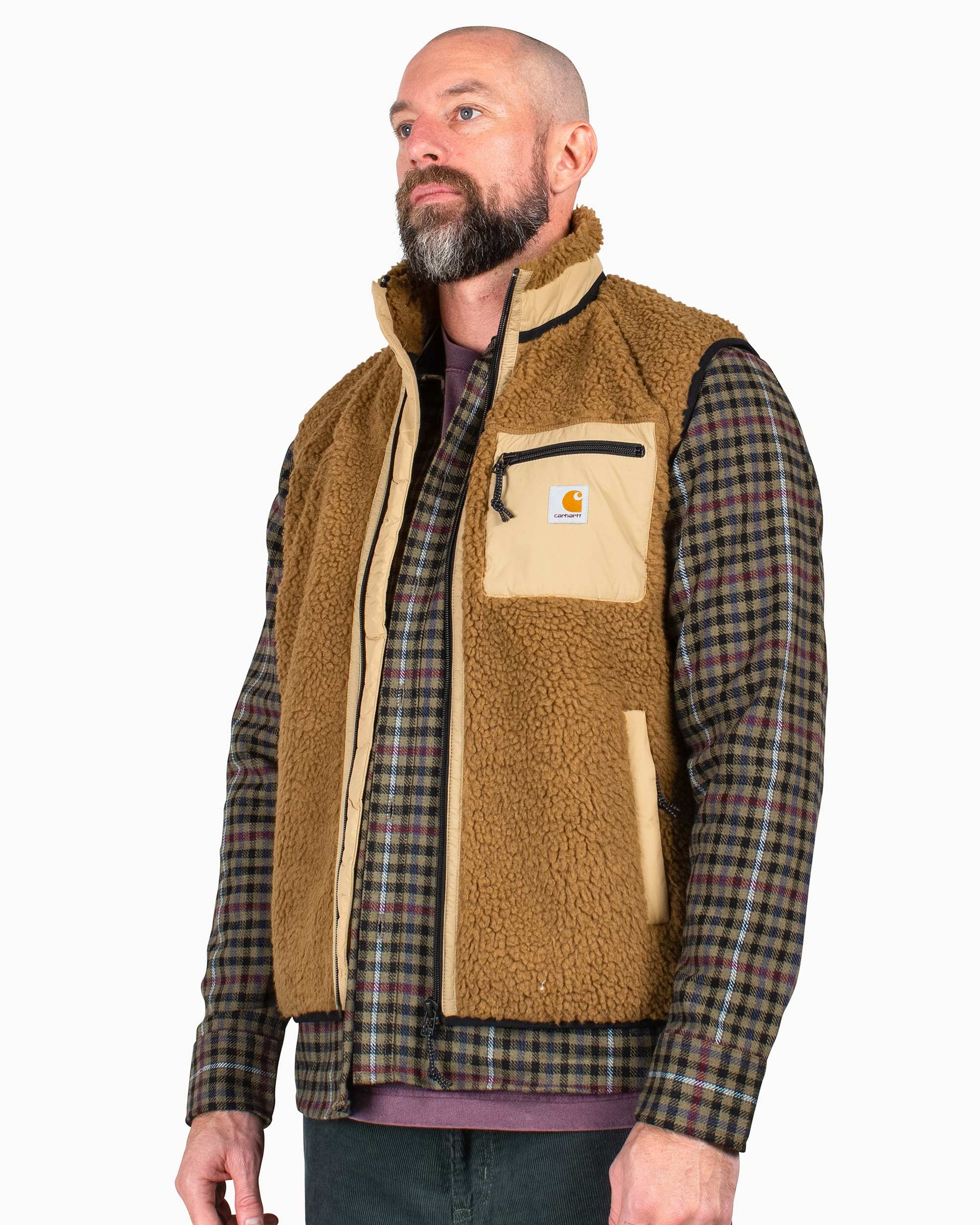 Carhartt W.I.P. Prentis Vest Liner Hamilton Brown/Dusty Hamilton Brown Close