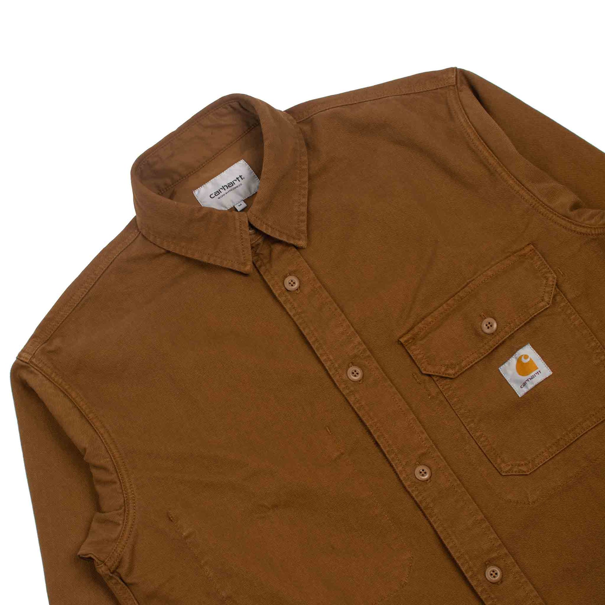 Carhartt W.I.P. Reno Shirt Jacket Denim Tawny Detail