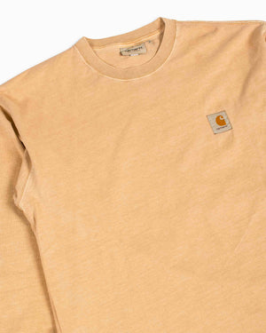 Carhartt W.I.P. Vista Long Sleeve T-Shirt Dusty Hamilton Brown Details