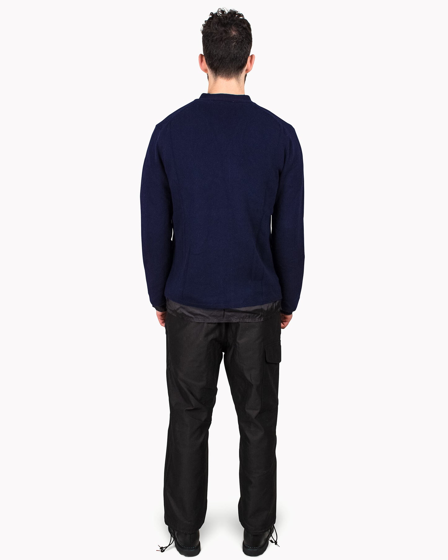 Comme des Garçons SHIRT Fully Lambswool Cupro Cardigan Navy Back