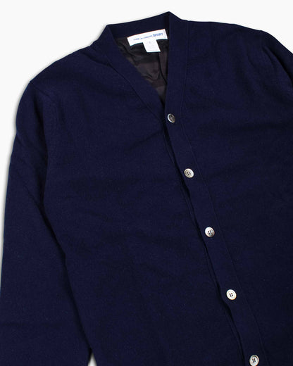 Comme des Garçons SHIRT Fully Lambswool Cupro Cardigan Navy Details