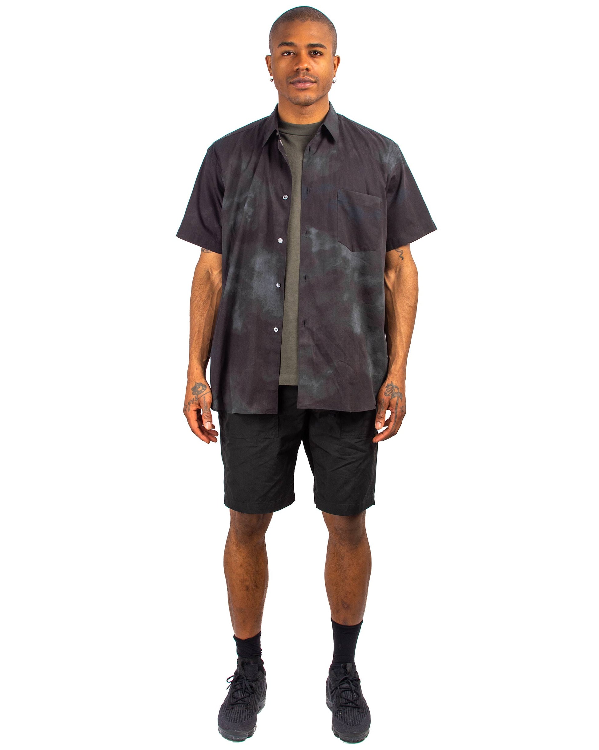 Comme des Garçons SHIRT Tie-Dye Shirt Black Model