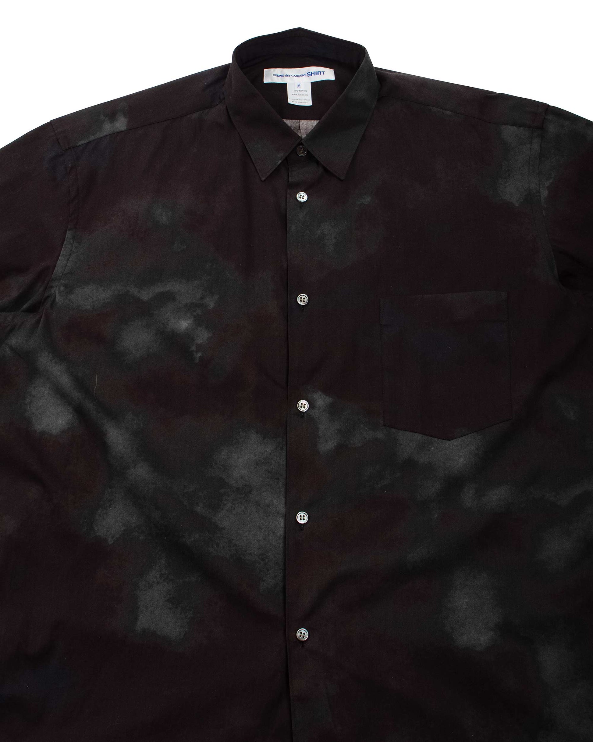 Comme des Garçons SHIRT Tie-Dye Shirt Black Detail