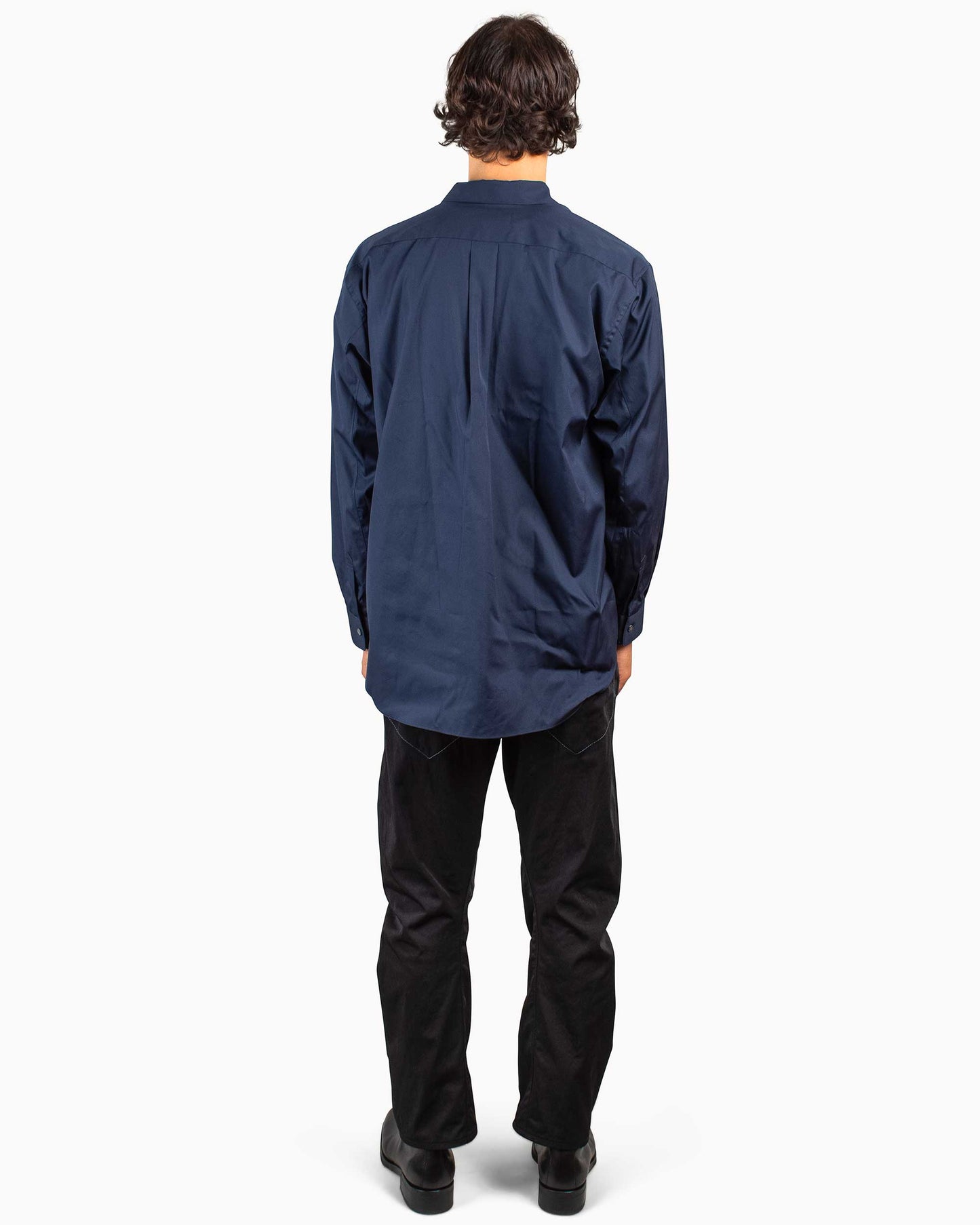 Comme des Garçons SHIRT Wide Classic Big Collar Shirt Navy Back