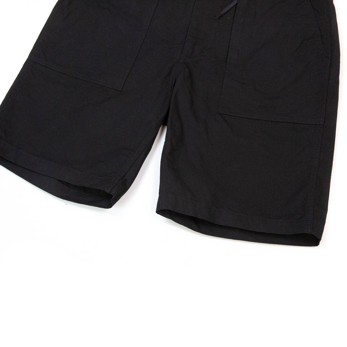 Engineered-Garments-Fatigue-Short-Black-Cotton-Ripstop Hem