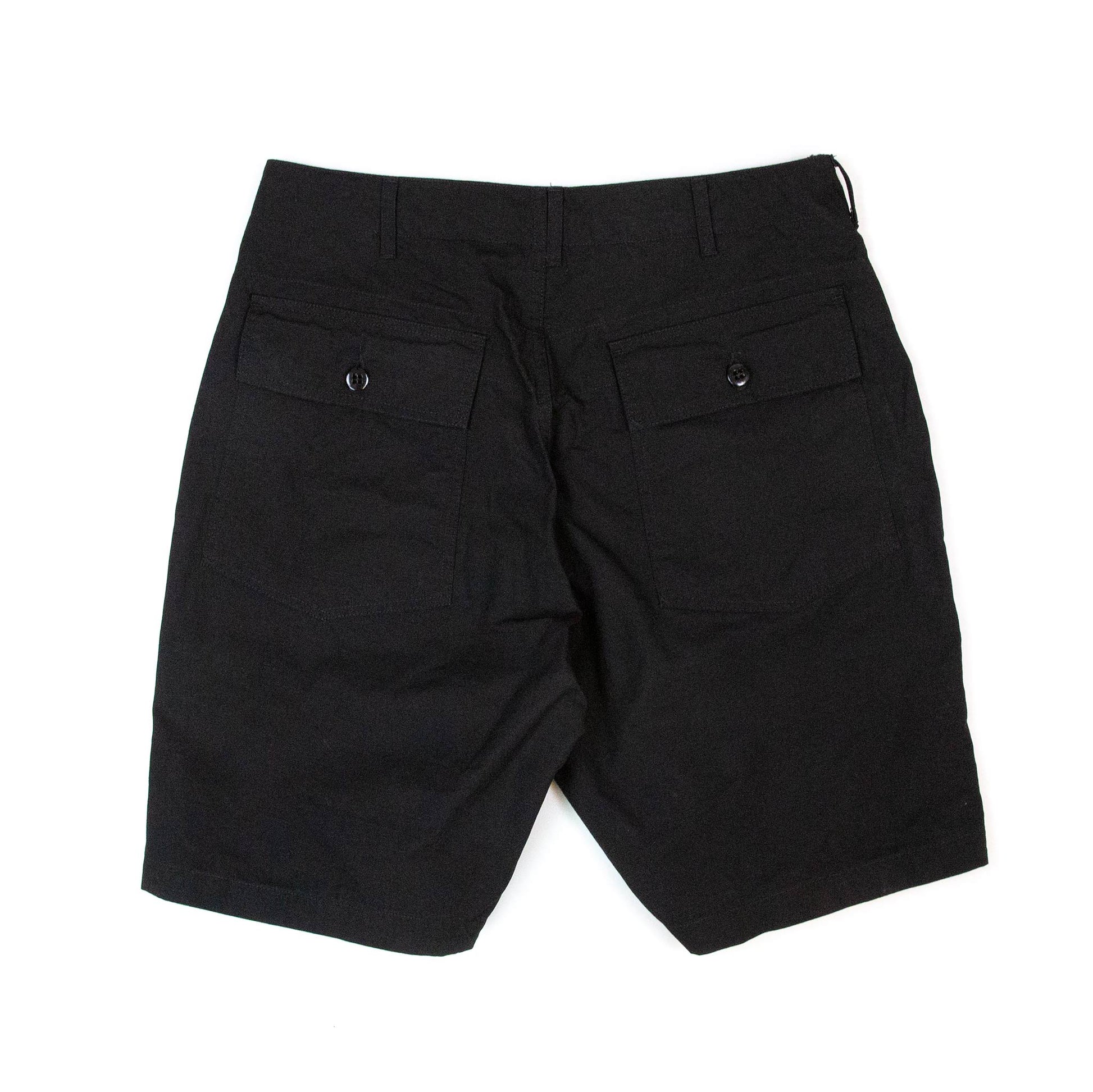 Engineered-Garments-Fatigue-Short-Black-Cotton-Ripstop Back