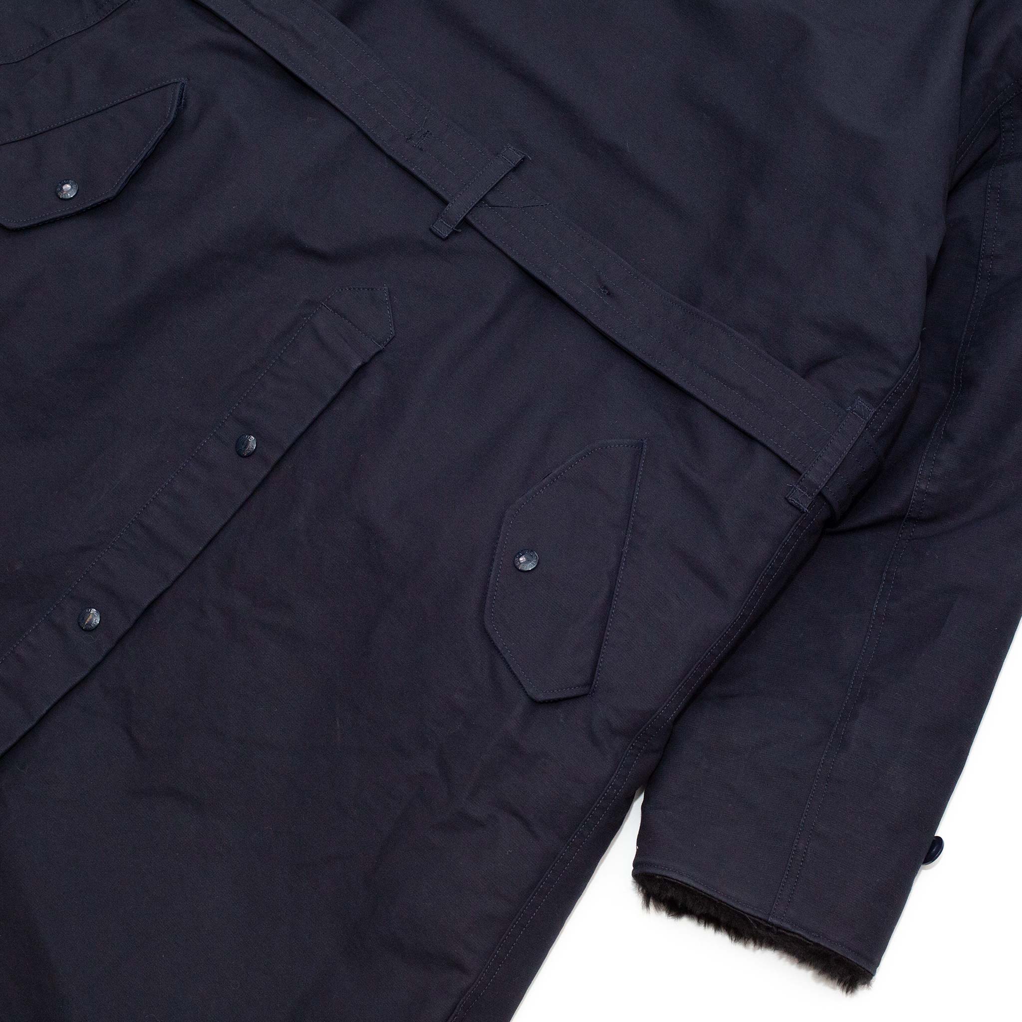 Engineered Garments Storm Coat Navy Cotton Double Cloth