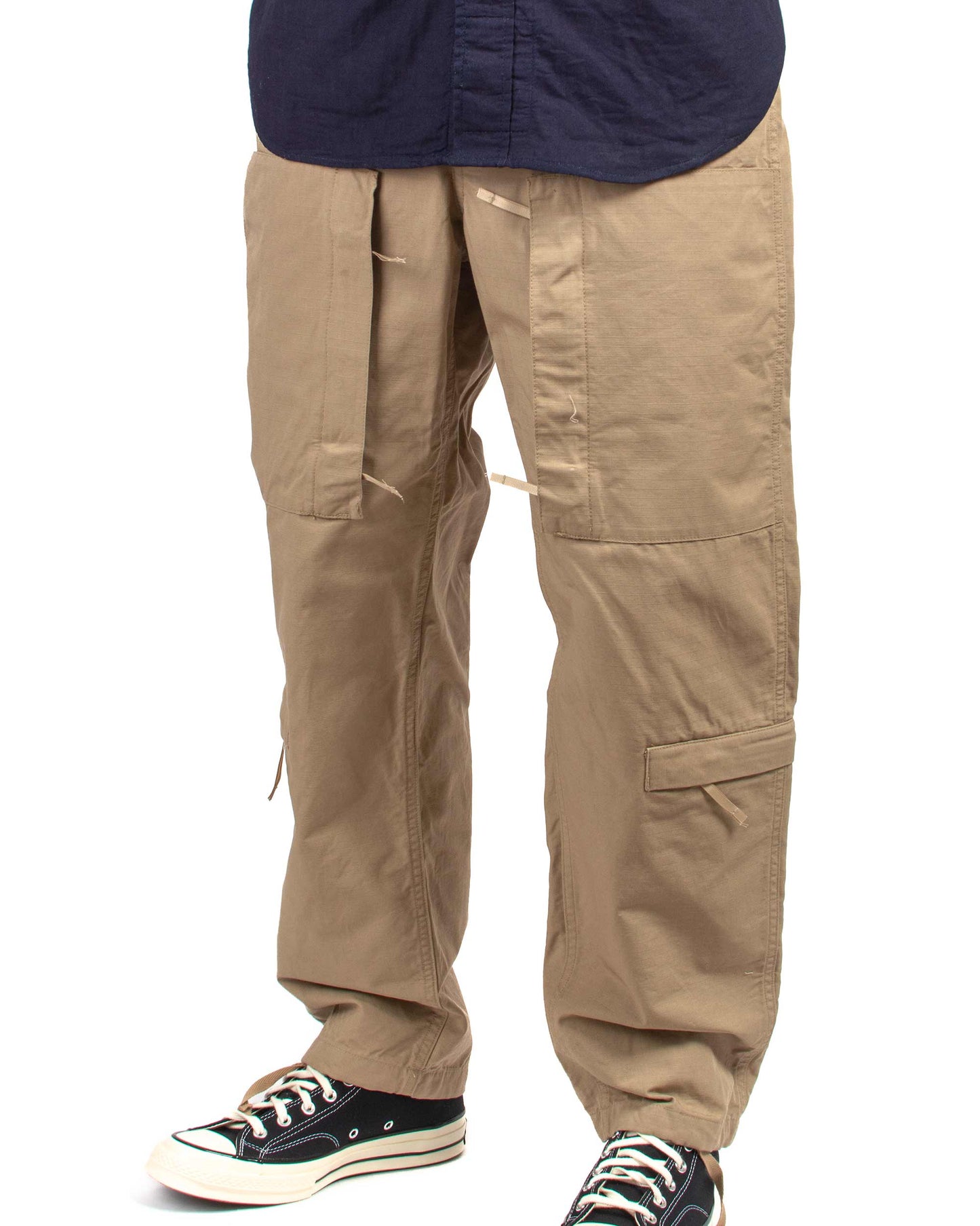 Engineered Garments Aircrew Pant Khaki Cotton Ripstop Close