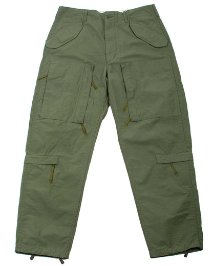 Engineered Garments Aircrew Pant Olive Cotton Ripstop