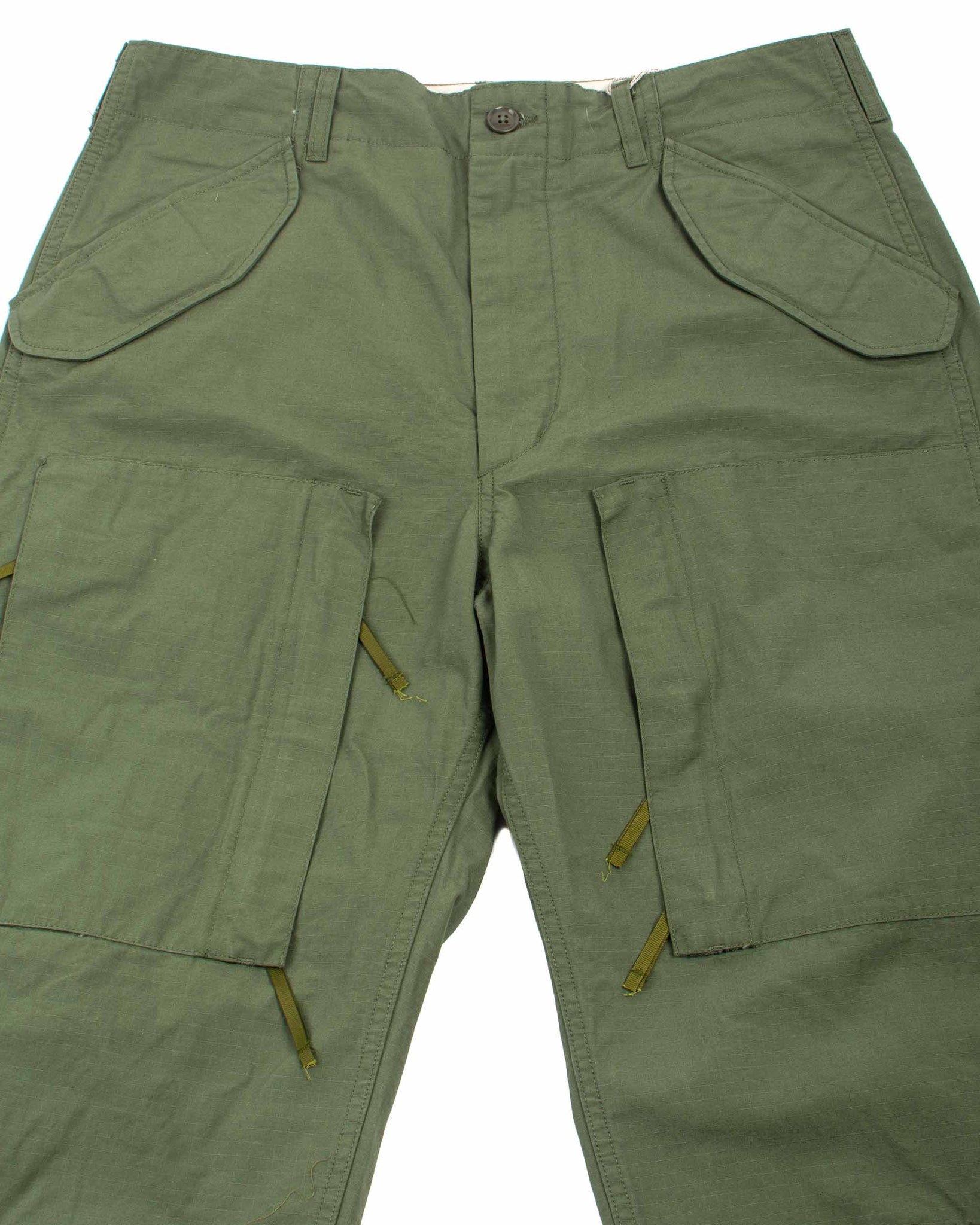 Engineered Garments Aircrew Pant Olive Cotton Ripstop Detail